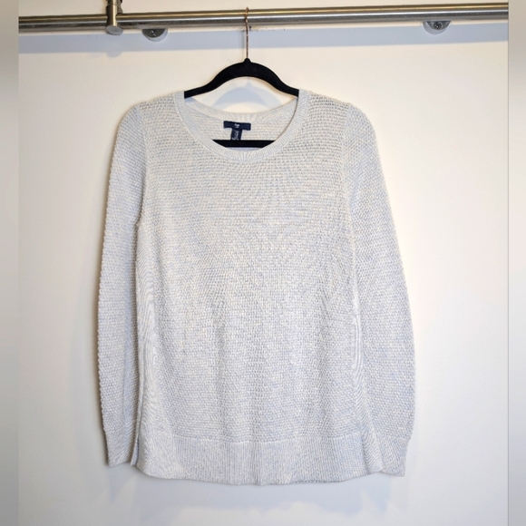 GAP Sweaters - GAP Baby Blue Knit Split Hem Sweater Medium